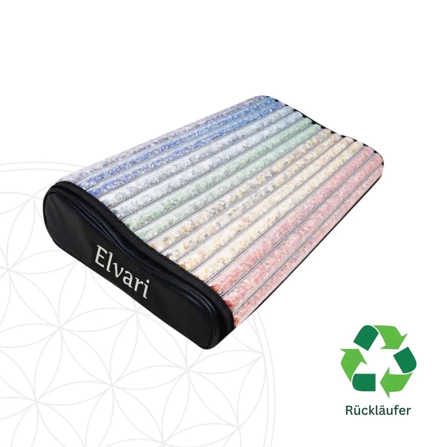 Gebrauchtes Kristallkissen von Elvari in Schwarz mit Farbsteinen | Neuwertiger Rückläufer günstig online kaufen | Kategorie Haushalt