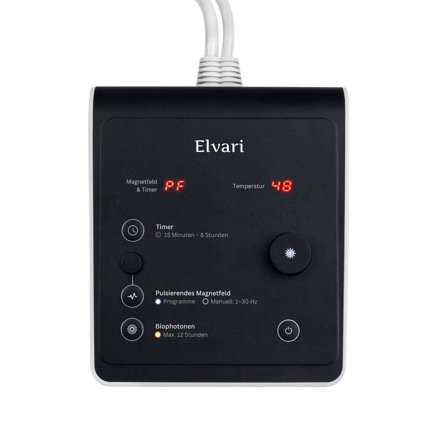 Elvari® Controller Pro mit LED-Anzeige für Temperatur und Magnetfeld, modernes Design, kompatibel mit Kristallmatte VITORI.