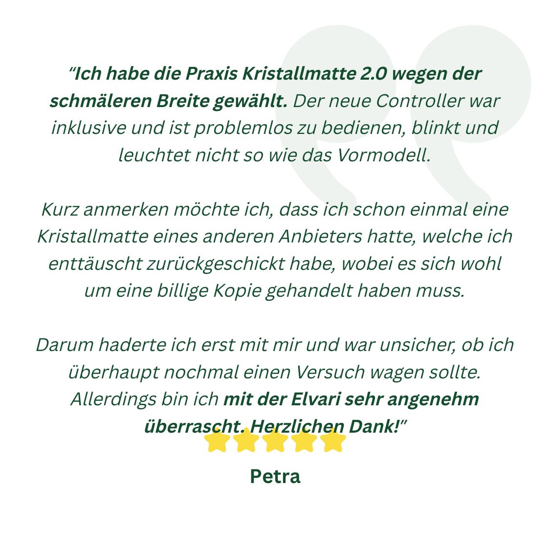 Elvari® Praxis Kristallmatte 2.0